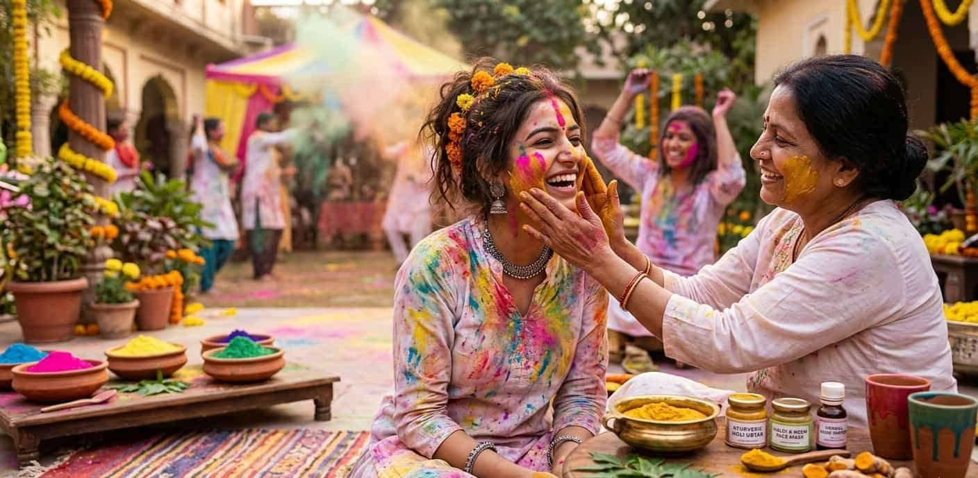 Read more about the article Protect Your Skin & Body This Holi: Ayurvedic Tips That Actually Work